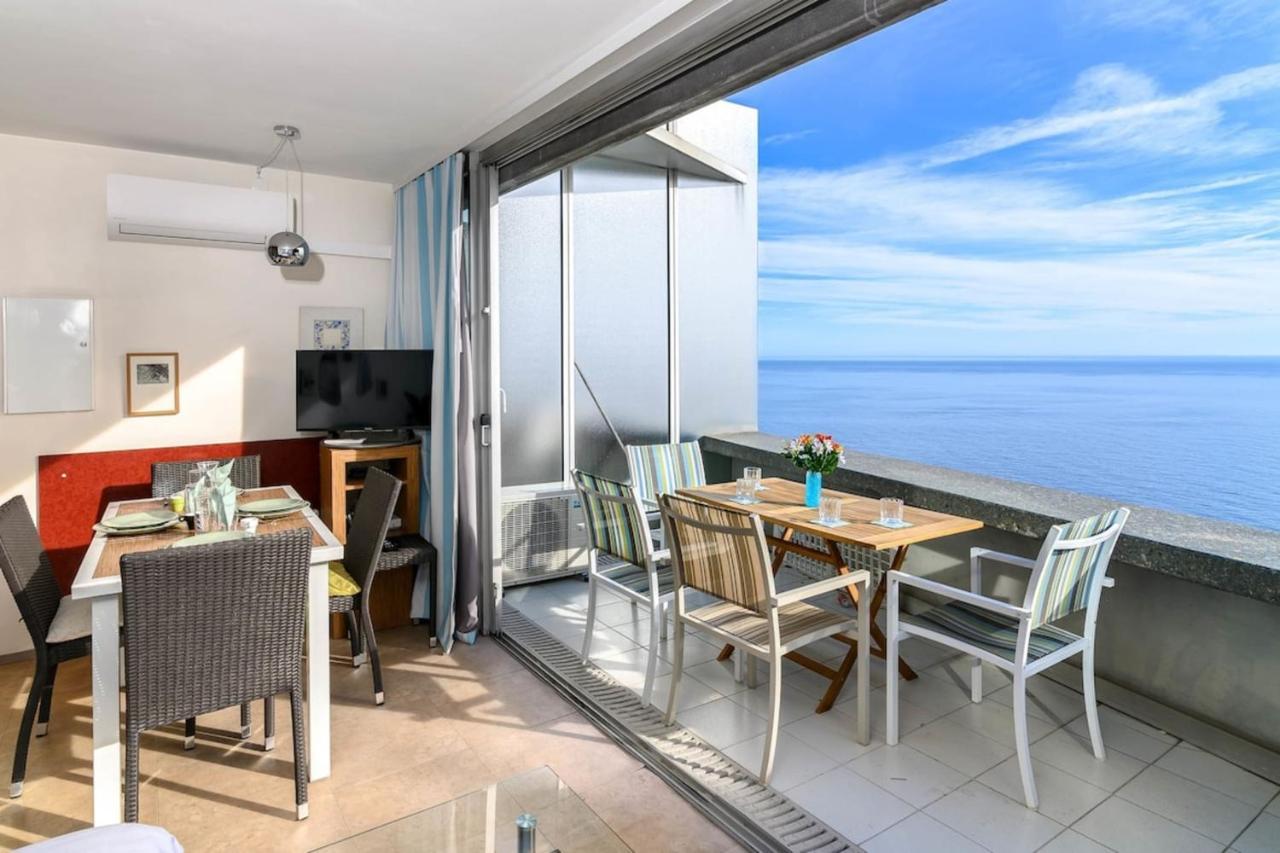 Air-Conditioned Apartment With Sea View Furnished Terrace & Parking Cap-d’Ail Exterior foto